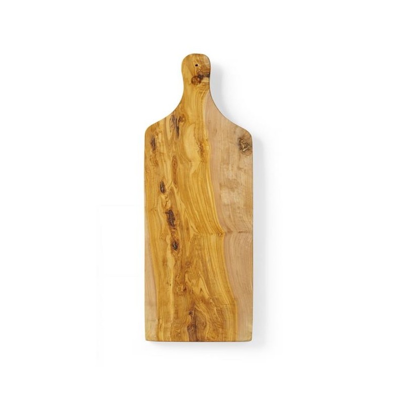 Deska do serwowania z drewna oliwnego, z uchwytem 600x200x(H)18