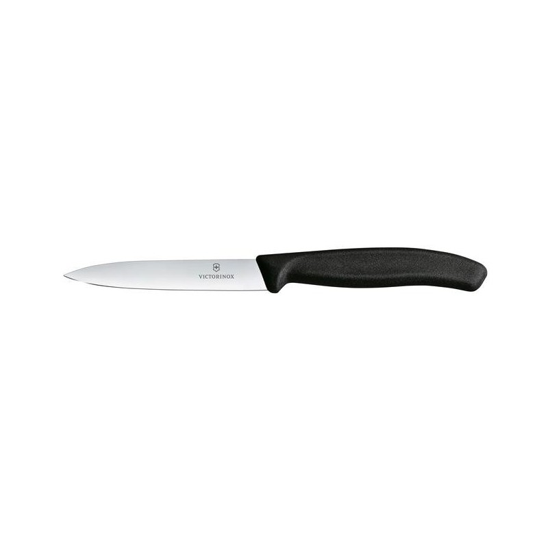 Victorinox Swiss Classic Nóż do jarzyn, gładki, 10 cm, czarny
