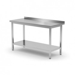 Stół przyścienny z półką - skręcany, o wym. 1700x700x850 mm