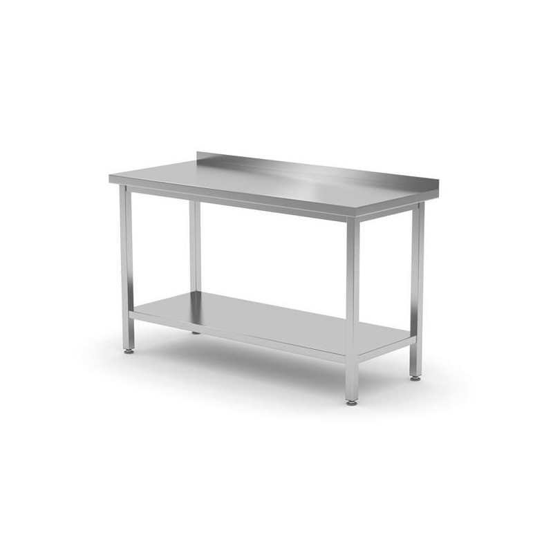Stół przyścienny z półką - skręcany, o wym. 1700x700x850 mm